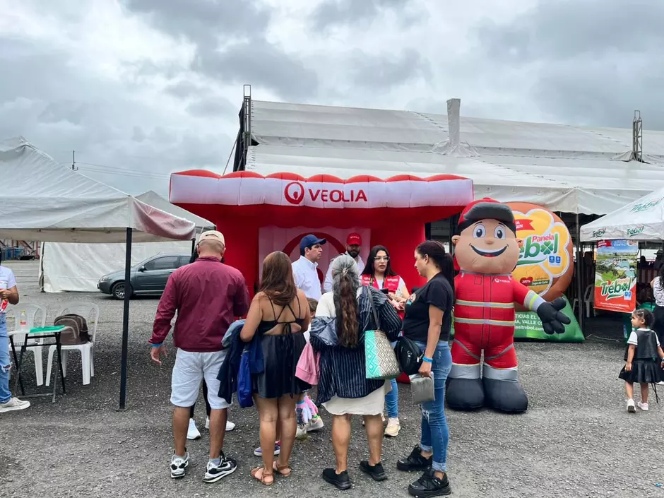 Veolia lideró iniciativas de limpieza y sostenibilidad en la Feria No. 67 de Tuluá